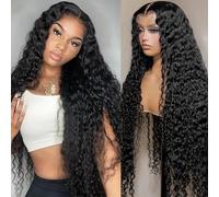 Cokbyavla Hot Lace Front Wig European And Fashion Wigs African Lace Front Small Curly Wigs Black Women's Curly Wigs Hair Dryer with Attachments (C, One Size)