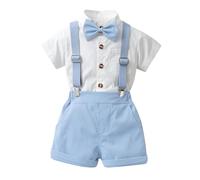 Cokbyavla Kids Casual Short Sleeve Polo Shirt + Plaid Print Shorts, Boys Linen Suit Girl Linen Shirts Hawaiian Shirts For Toddler Boys With Dragons Truck Underwear 5t Kid(66Sky Blue,6-9 Months)