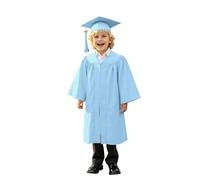 Cokbyavla Kindergarten Graduation Cap Gown Stole Package,Prek And Green 2025 Gift Set Matte Black Nurse Graduat(1BU2,7-8 Years)