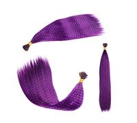Cokbyavla Lace Front 100 Pcs 1 Pack Of Colored Feather Hair Extension Stick Hair Extension Hair Strand Fiber Stick Hair Wig 13 Colors Head Mannequin with Hair (D, One Size)