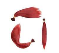 Cokbyavla Lace Front 100 Pcs 1 Pack Of Colored Feather Hair Extension Stick Hair Extension Hair Strand Fiber Stick Hair Wig 13 Colors Head Mannequin with Hair (A, One Size)