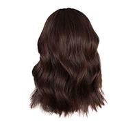 Cokbyavla Lace Front Wigs Hair Straight Wig Bob Natural Brazilian Short Women's Curly Black Wave Wigs Wig Full wig Face Wash Hair Headband (Brown, One Size)