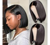 Cokbyavla Lace Front Wigs Synthetic Hair for Women Lace Front Wig Transparent Frontal Glueless Human Hair With Baby Pre Plucked Hairline Density Brazilian Wigs For Black Women Spiral Perm Rods for (Bl