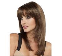 Cokbyavla Ladies Wig Long Curly Wig Natural Hair Naphane In The Middle Part Of Heat Synthesis 19.68 Inch Wig Hair Stylist Apron (Pink, One Size)
