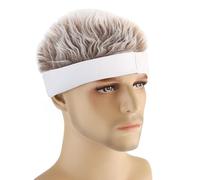 Cokbyavla Large Cap Wigs for Women Men Women Wig Solid Color Baseball Cap Hip Hop Versatile Sun Hat Cap Visor Hat Wig Hair Dryers (B, One Size)