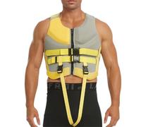 Cokbyavla Life Jacket Adult Reflective Vest With Back Pouch, High Visibility Class 2 Heavy Duty Surveyor Zipper Vest (Orange, L) plus Size Swim Skirt Women 4x M