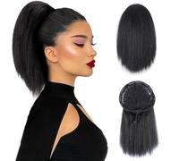 Cokbyavla Long Curly Wigs for Women Lace Front Women's Hair Hair Hair Hair Hair Hair Ponytail Curly Hair Ponytail Rope Net Cornbeard Ponytail Wig Headband for Curly Hair (A, One Size)