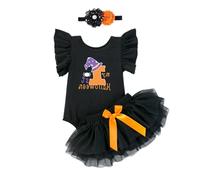 Cokbyavla My 1st Halloween Baby Girl Outfits, Kids Halloween Costumes Girls 8-10 Scary Clown Dress Tulle Dress Baby Girl 6 Months Boo Toddler Costume Toddler Blu Infant 6-9 Months