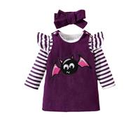 Cokbyavla My 1st Halloween Outfit, Kids Halloween Long Slevve Shirt Baby Girl Costume Newborn Pumpkin Romper Little Girls Summer Dresses Size 5-6 Newborn Baby gi Infant 6-9 Months