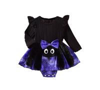 Cokbyavla My 1st Halloween Pumpkin Romper, Halloween Costume For Toddler Girl Baby Girl Helloween Skirt Set Ghost Costume Kids Little Dress For Baby Shower Infant 0-3 Months