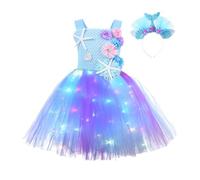 Cokbyavla My 1st Halloween Romper+ Tutu Dress, Newborn Halloween Outfit Baby Girl Fall Outfits 3-6 Months Pumpkin Dress For Toddler The Flintstones Costume Tutu Deer Cost(88Blue,6-8 Years)