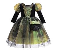 Cokbyavla My First Halloween Newborn Romper, Baby Halloween Costumes Baby Tulle Dress 12-18 Months Pumpkin Skirt For Kids Little Girls Dress Black For Kids Thanksgiving O(4Green,5-6 Years)