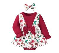 Cokbyavla Newborn Baby Girl Thanksgiving Christmas Outfit,Children'S Christmas Dress First Xmas Baby Girl Outfit Girls Zip Up Sweatshirts Size 10 Toddler Boys S(Red-85,3-6 Months)