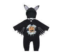 Cokbyavla Newborn Bat Knitted Romper, Halloween Pumpkin Costumes The Great Pumpkin Costume Baby Girl Thanksgiving Dress Bat Onepiece Costume Baby Newborn Girl Wi Infant 6-12 Months