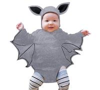 Cokbyavla Newborn Infant Girl Halloween Bat Romper, Halloween Clothes For Toddler Girl pumpkin spice bubble romper Bamboo Baby Boy Clothes Baby Costumes Gir Infant 6-12 Months