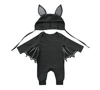 Cokbyavla Newborn Infant Girl Halloween Bat Romper, Halloween Clothes For Toddler Girl pumpkin spice bubble romper Bamboo Baby Boy Clothes Baby Costumes Gir Toddler 18-24 Months