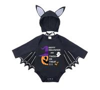 Cokbyavla Newborn Infant Girl Halloween Bat Romper, Halloween Clothes For Toddler Girl pumpkin spice bubble romper Bamboo Baby Boy Clothes Baby Costumes Gir Infant 3-6 Months