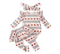 Cokbyavla Newborn Infant Pumpkin Outfit 0-24Months, Baby Halloween Romper Set Gifts For One Year Old Baby Girl Boo Halloween Costume Toddler Toddler Party Dress Infant 3-6 Months