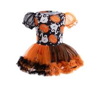 Cokbyavla Newborn Pumpkin Romper Dress, Halloween Dress For Girls Baby Girl Pumpkin Halloween Costume Baby Toddler Dresses 4T Girl Dalmatian Costume Fancy Toddler 18-24 Months