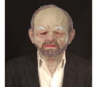 Cokbyavla Old Man Glasses For Kids, Human Mask For Eyes Funny Masks Adults Real Face Mask Realistic Halloween Man Old Realistic Halloween Scary