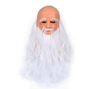 Cokbyavla Old Man Mask Black, Old Man Mask Latex Grandpa Costume For Men Adult Size Masks For Adults Realistic Pumpkin Masks Head Cover Momo Costume Adult