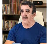 Cokbyavla Old Man Mask For Adults, Realistic Old Man Mask For Men Cosplay Halloween Face Woman Realistic Massacre Grandpa Scary Costumes Girl