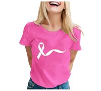 Cokbyavla Pink Ribbon Breast Cancer Shirt,Breast Cancer Survivor Shirts for Men It's A Beautiful Day to Fight Cancer I Wear Pink for My Mom Pink Ribbon Golf Shirts for Women Gifts for Breast C