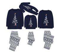Cokbyavla PJs for Toddlers, Kids, and Adults,Matching Family Pajamas Pet Matching Pajamas Matching Couples Pajamas Kids Silk Pajamas Girls Red Pajamas For Wome(Navy04,M)