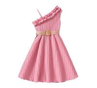 Cokbyavla Princess Baby Girls' Dresses,Summer Clothes for Teen Girls Girls Floral Print Dresses Little Girl Dress Cover Short Sleeve Tween Dress Size 10 Girls Long Sleeve Dress Cute Dresses Fo Pink
