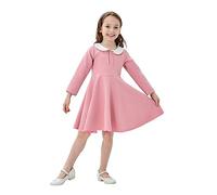 Cokbyavla Pull On Midi A-Line Dress,11 Year Old Prom Dresses Burgundy Flower Girl Dress Little Girl Dress Hawaii Tween Dress Formal Graduation Dress for Girls Size 14-16 Princess Dress 2t