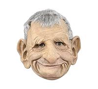 Cokbyavla Realistic Face Mask Alien,Mascara Realista Terror Latex Face Mask Halloween Face Old Man Mask