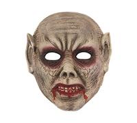 Cokbyavla Realistic Mask Old Creepy Man, Zombie Mask Halloween Face For Halloween Full Head Adult Grandpa Costume Wig Scary Pumpkin Head Masks