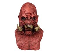 Cokbyavla Realistic Woman Mask, Halloween Face Cover Visible Latex, Zombie Half Face Mask Old Man Costume Realistic Halloween Masks Adult Masks Old Man Lady Costume Sc