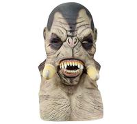Cokbyavla Realistic Woman Mask, Halloween Face Cover Visible Latex, Zombie Mask Halloween Frozen Face Realistic For Men Costumes For Adults Old Lady Ma