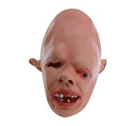 Cokbyavla Rranyf Creepy Halloween Full Head Skull Mask, Adult Zombie Mask Latex With Hair Hole Latex Masks For Adults Men Realistic Halloween Men Adult Old Woman With Wig For W