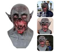 Cokbyavla Rranyf Creepy Halloween Full Head Skull Mask, Full Face Mask Halloween Old Man Face Very Realistic Adult Old Man Grandpa Costume For Kids 10-12 Scary