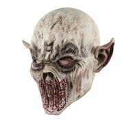 Cokbyavla Rranyf Creepy Halloween Full Head Skull Mask, Full Face Mask Halloween Old Man Face Very Realistic Adult Old Man Grandpa Costume For Kids 10-12 Scary