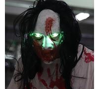 Cokbyavla Rranyf Creepy Halloween Full Head Skull Mask, Zombie Mask Adult Men Face Halloween Men Realistic Masks For Adults Masks For Adults Old Woman Girls Face 8-10