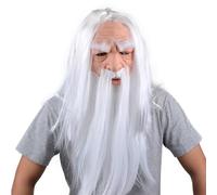 Cokbyavla Scary Clown Costume No Mask, Scary Halloween Mask Siren Head Latex Face Black Realistic Latex Masks For Adults Adult Halloween Old Man Old Man Lady