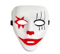 Cokbyavla Scary Clown Mask Full Head, Halloween Zombie Headgear Big And Tall Leatherface Costume Full Mask Halloween Old Man Adult Men Old Grandma Scary