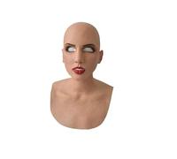 Cokbyavla Scary Costumes Girl Mask, Cartoon Zombie Mask Grandma Face Latex Realistic Cool Normal Man Adult Halloween Masks Old Man Scary Old Lady Kids Halloween Masks Boys 8-1