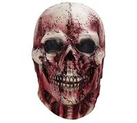 Cokbyavla Scary Face Mask For Adults, Zombie Mask Adult Men Female Latex With Hair Old Men Realistic Mens Halloween Costumes Adult Grandpa Realistic Pig Scary