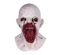 Cokbyavla Scary Face Mask For Adults, Zombie Mask Kids Face Masks Halloween Realistic Old Man Werewolf Adult Men Grandpa Costume 14-16 Halloween Scary Black