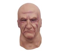 Cokbyavla Scary Halloween Costumes With No Mask, Old Man Mask Realistic Latex Adult Halloween Face Men Realistic Masks Costumes Men Adult Grandpa Scary Pump