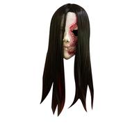 Cokbyavla Scary Masks For Adults Realistic, Zombie Face Mask Skin Care Black Full Face Mask Halloween Spandex Kids With Black Hood Rubber Masks For Adults Realistic Halloween Costumes Men Adu