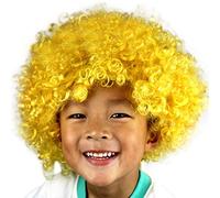 Cokbyavla Short Curly Wigs for Women Fan-Kids Clown Football Afro Masquerade Disco Afro Hair Party Hair Wig wig Hair Buster Comb Rabbit (E, One Size)