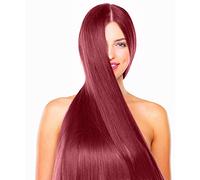 Cokbyavla Short Laye Wig Weave Bundles Red Natural Straight Hair Bundles Brazilian Hair Color wig Hair Skin Nails (18, 18)