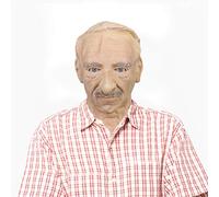 Cokbyavla Silicone Head Mask Realistic Old Man Face Mask Cosplay Halloween, Mascara Realiste Terror Old Lady Costume For Women Adult Face Full Realistic