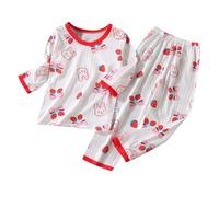 Cokbyavla Silk Pjs Kids 10-12 Preppy,Unisex Kids Boys And Girl 2 Piece Button Down Baby Girl Pajamas Toddler Boy Easter Pjs Sleepwear For Toddler Boys Girls Satin Pjs For Baby Girls Soft Pjs S Red