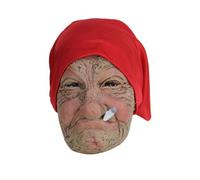 Cokbyavla The Mask Costume For Kids, Human Masks That Look Real For Asian Latex Mask Human Head Realistic Face Boy Old Lady Scream Halloween Face